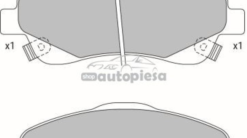 Set placute frana,frana disc TOYOTA AVENSIS Limuzina (T25) (2003 - 2008) KRIEGER 0950006337 piesa NOUA