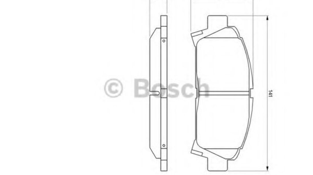 Set placute frana,frana disc TOYOTA CELICA (ST20_, AT20_) (1993 - 1999) BOSCH 0 986 424 799 piesa NOUA