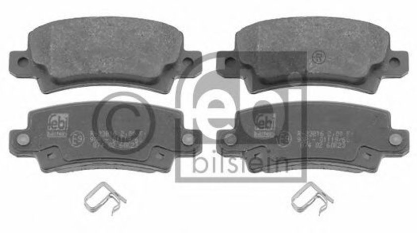 Set placute frana,frana disc TOYOTA COROLLA (CDE12, ZZE12, NDE12, ZDE12) (2001 - 2007) FEBI BILSTEIN 16577 piesa NOUA