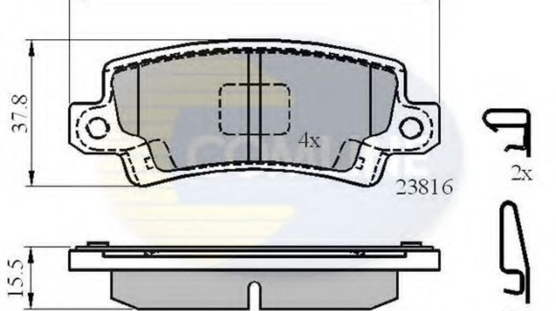 Set placute frana,frana disc TOYOTA COROLLA Combi (E12J, E12T) (2001 - 2007) COMLINE CBP3942 piesa NOUA