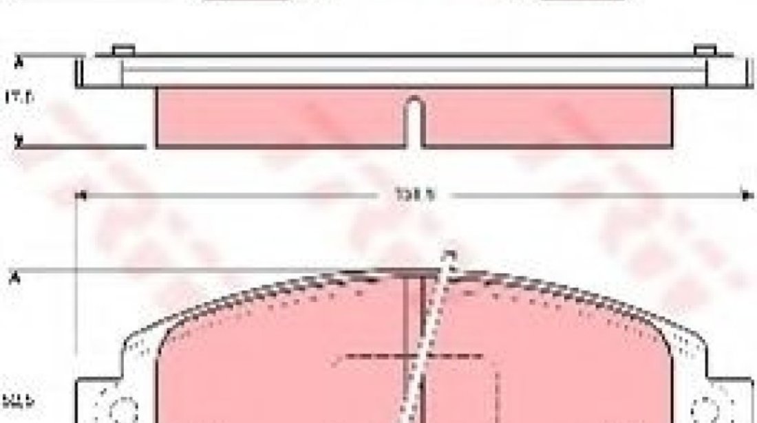 Set placute frana,frana disc TOYOTA COROLLA (E11) (1997 - 2002) TRW GDB3333 piesa NOUA