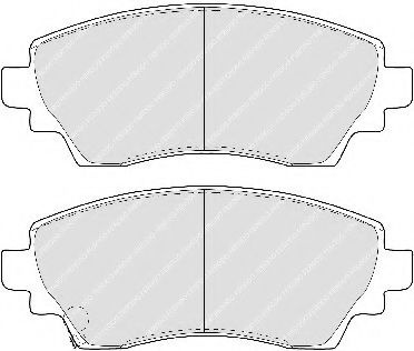 Set placute frana,frana disc TOYOTA COROLLA (E11) (1997 - 2002) FERODO FDB1391 piesa NOUA
