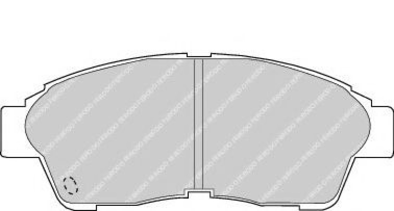 Set placute frana,frana disc TOYOTA COROLLA (E11) (1997 - 2002) FERODO FDB867 piesa NOUA