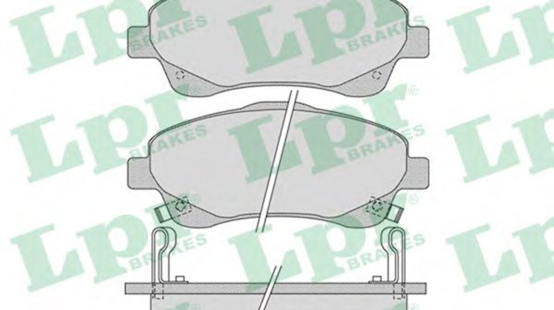 Set placute frana,frana disc TOYOTA COROLLA Verso (ZER, ZZE12, R1) (2004 - 2009) LPR 05P1114 piesa NOUA