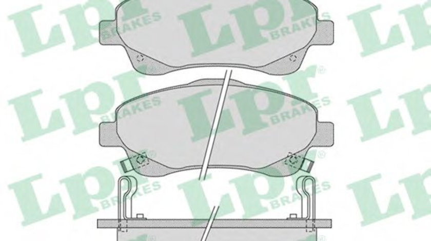 Set placute frana,frana disc TOYOTA COROLLA Verso (ZER, ZZE12, R1) (2004 - 2009) LPR 05P1114 piesa NOUA