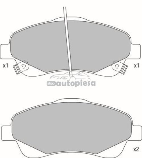 Set placute frana,frana disc TOYOTA COROLLA Verso (ZER, ZZE12, R1) (2004 - 2009) KRIEGER 0950006337 ...
