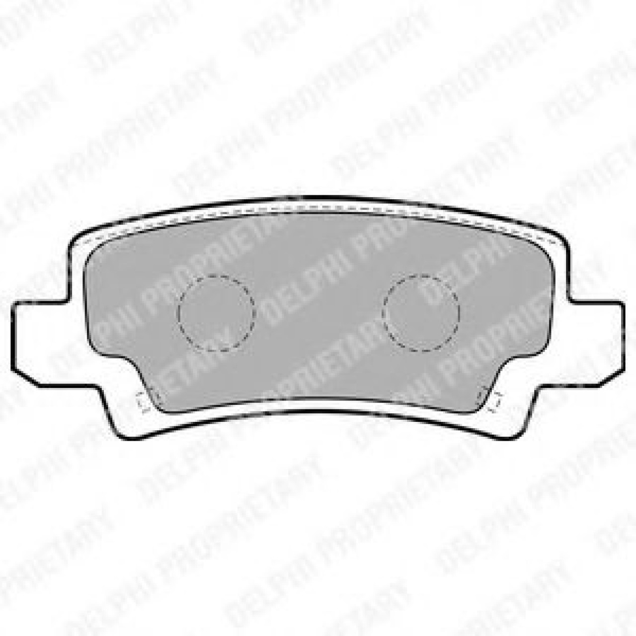 Set placute frana,frana disc TOYOTA COROLLA Verso (ZDE12, CDE12) (2001 - 2004) DELPHI LP1864 piesa NOUA