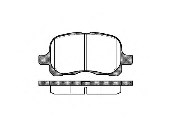 Set placute frana,frana disc TOYOTA COROLLA Wagon (E11) (1997 - 2001) REMSA 0652.00 piesa NOUA