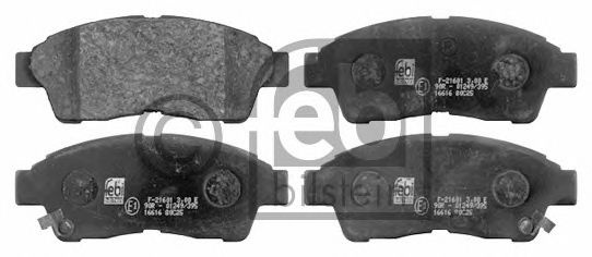 Set placute frana,frana disc TOYOTA COROLLA Hatchback (E11) (1997 - 2002) FEBI BILSTEIN 16616 piesa NOUA