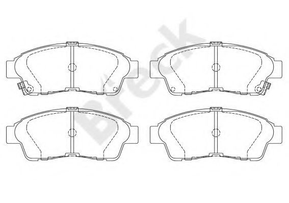Set placute frana,frana disc TOYOTA COROLLA Hatchback (E11) (1997 - 2002) Break 21601 00 701 10 piesa NOUA