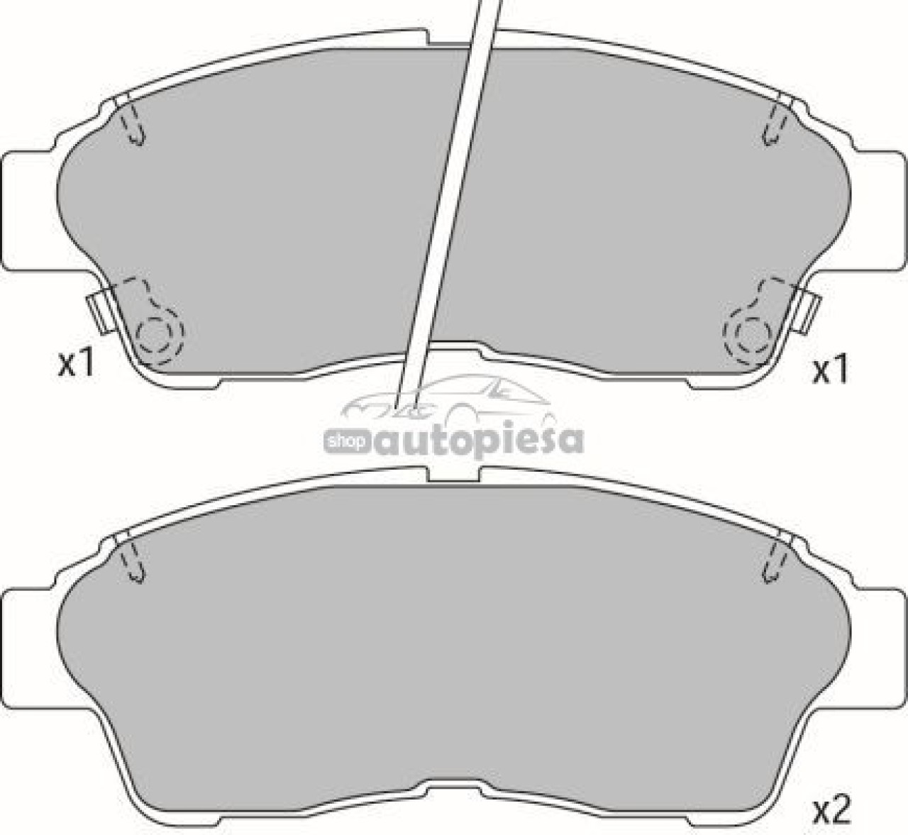Set placute frana,frana disc TOYOTA COROLLA Hatchback (E11) (1997 - 2002) KRIEGER 0950006390 piesa NOUA