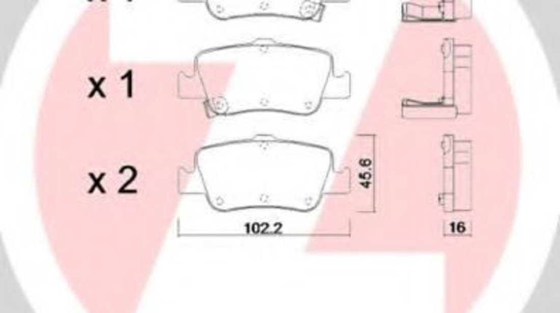 Set placute frana,frana disc TOYOTA COROLLA Limuzina (NRE18, ZRE17, ZRE18, NDE18) (2013 - 2016) ZIMMERMANN 24664.160.1 piesa NOUA