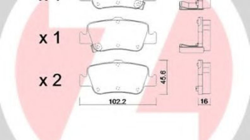 Set placute frana,frana disc TOYOTA COROLLA Limuzina (NRE18, ZRE17, ZRE18, NDE18) (2013 - 2016) ZIMMERMANN 24664.160.1 piesa NOUA