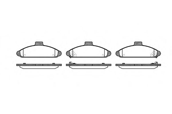 Set placute frana,frana disc TOYOTA COROLLA Hatchback (E11) (1997 - 2002) REMSA 0404.02 piesa NOUA