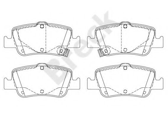 Set placute frana,frana disc TOYOTA COROLLA Limuzina (E15) (2006 - 2016) Break 24664 00 704 10 piesa NOUA