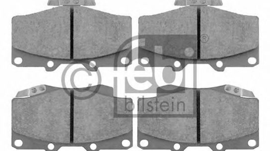 Set placute frana,frana disc TOYOTA HILUX II pick-up (LN8, RN5, LN6, YN6, YN5, LN5, RN6) (1983 - 2005) FEBI BILSTEIN 16537 piesa NOUA