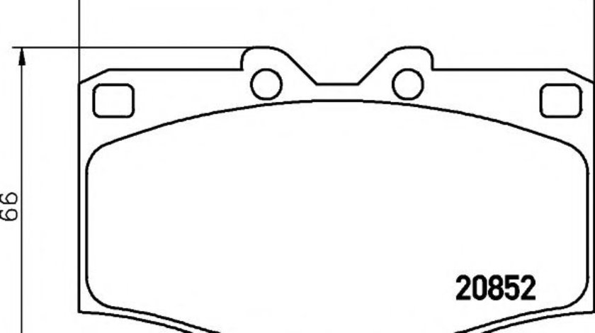 Set placute frana,frana disc TOYOTA HILUX II pick-up (LN8, RN5, LN6, YN6, YN5, LN5, RN6) (1983 - 2005) TEXTAR 2085201 piesa NOUA