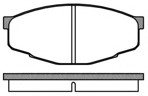 Set placute frana,frana disc TOYOTA HILUX II pick-up (LN8, RN5, LN6, YN6, YN5, LN5, RN6) (1983 - 200...