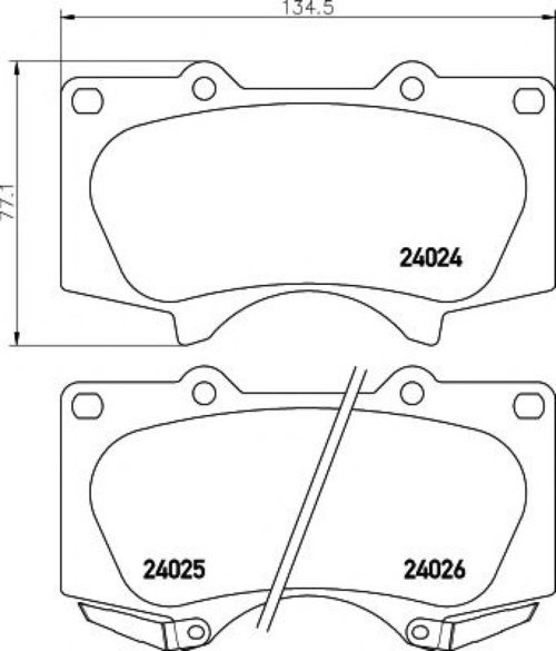 Set placute frana,frana disc TOYOTA LAND CRUISER 150 (KDJ15, GRJ15) (2009 - 2016) TEXTAR 2402403 pie...