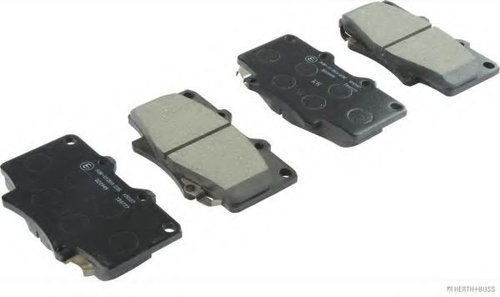 Set placute frana,frana disc TOYOTA LAND CRUISER 90 (J9) (1995 - 2016) HERTH+BUSS JAKOPARTS J3602055...