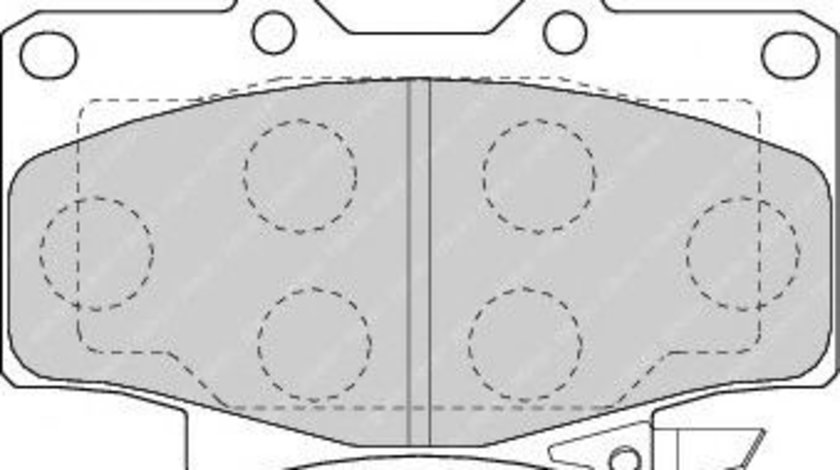 Set placute frana,frana disc TOYOTA LAND CRUISER 90 (J9) (1995 - 2016) FERODO FDB1502 produs NOU