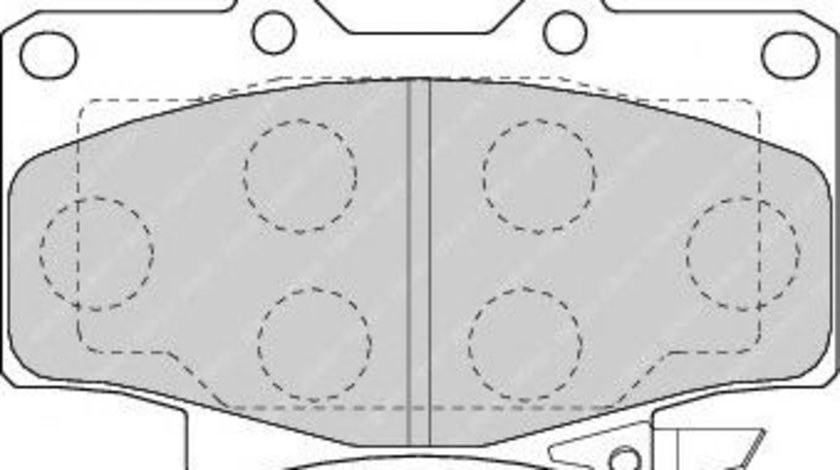 Set placute frana,frana disc TOYOTA LAND CRUISER 90 (J9) (1995 - 2016) FERODO FDB1502 piesa NOUA