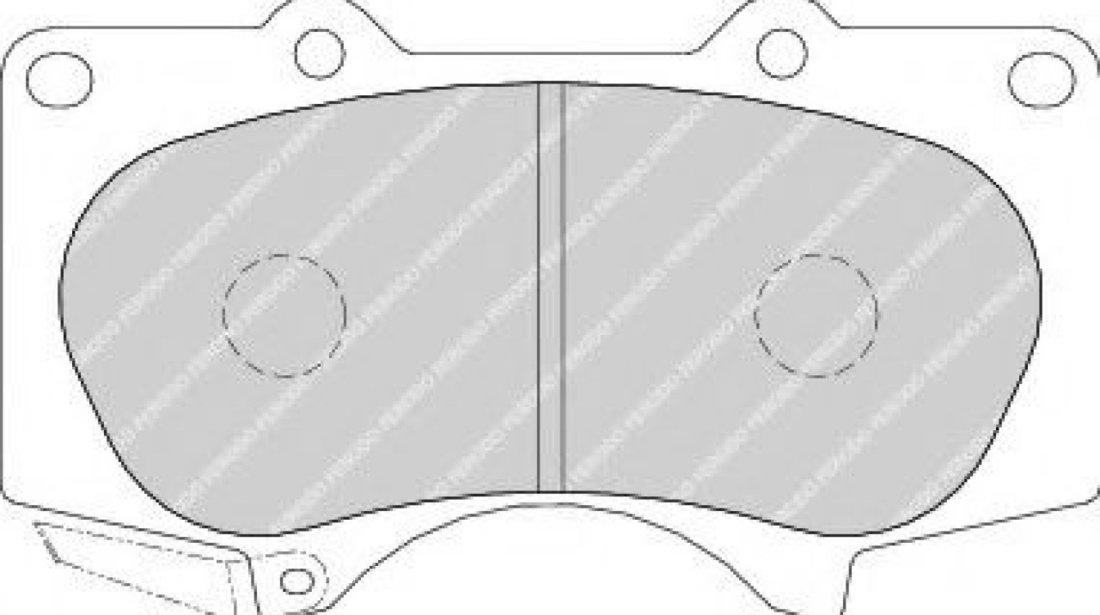 Set placute frana,frana disc TOYOTA LAND CRUISER 150 (KDJ15, GRJ15) (2009 - 2016) FERODO FDB1698 piesa NOUA