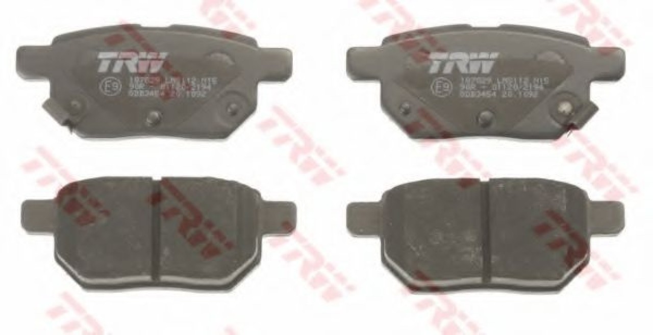 Set placute frana,frana disc TOYOTA PRIUS (ZVW3) (2009 - 2016) TRW GDB3454 piesa NOUA