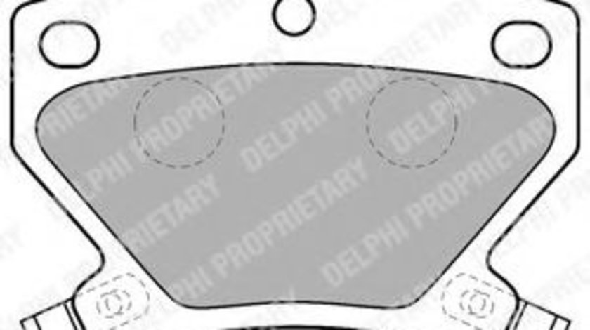 Set placute frana,frana disc TOYOTA PRIUS Hatchback (NHW2) (2003 - 2009) DELPHI LP1513 piesa NOUA