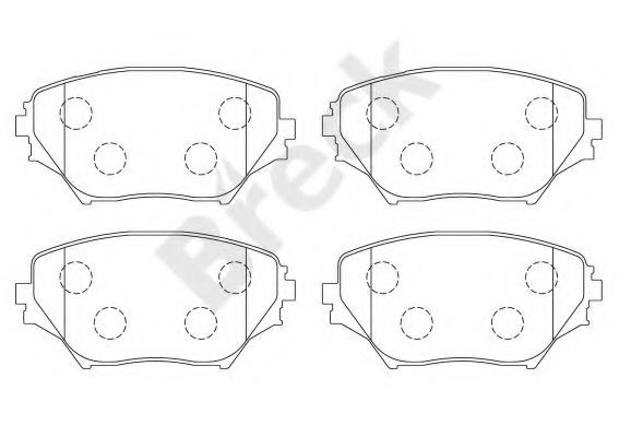 Set placute frana,frana disc TOYOTA RAV 4 II (CLA2, XA2, ZCA2, ACA2) (2000 - 2005) Break 23585 00 701 00 piesa NOUA