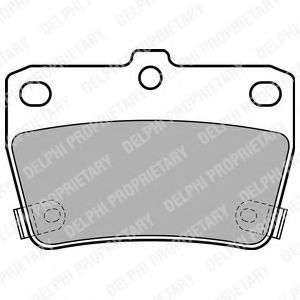Set placute frana,frana disc TOYOTA RAV 4 II (CLA2, XA2, ZCA2, ACA2) (2000 - 2005) DELPHI LP1942 piesa NOUA