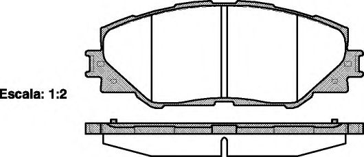 Set placute frana,frana disc TOYOTA RAV 4 III (ACA3, ACE, ALA3, GSA3, ZSA3) (2005 - 2016) REMSA 1234.00 piesa NOUA