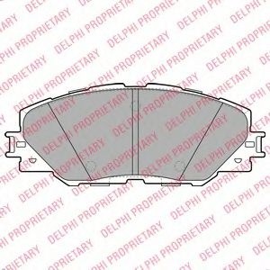 Set placute frana,frana disc TOYOTA RAV 4 III (ACA3, ACE, ALA3, GSA3, ZSA3) (2005 - 2016) DELPHI LP2003 piesa NOUA