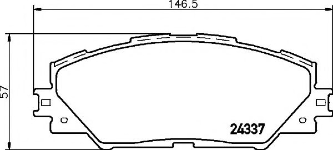 Set placute frana,frana disc TOYOTA RAV 4 III (ACA3, ACE, ALA3, GSA3, ZSA3) (2005 - 2016) TEXTAR 2433701 piesa NOUA