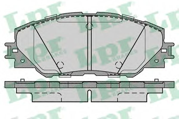 Set placute frana,frana disc TOYOTA RAV 4 IV (WWA4, AVA4, ZSA4, ALA4) (2012 - 2016) LPR 05P1282 piesa NOUA