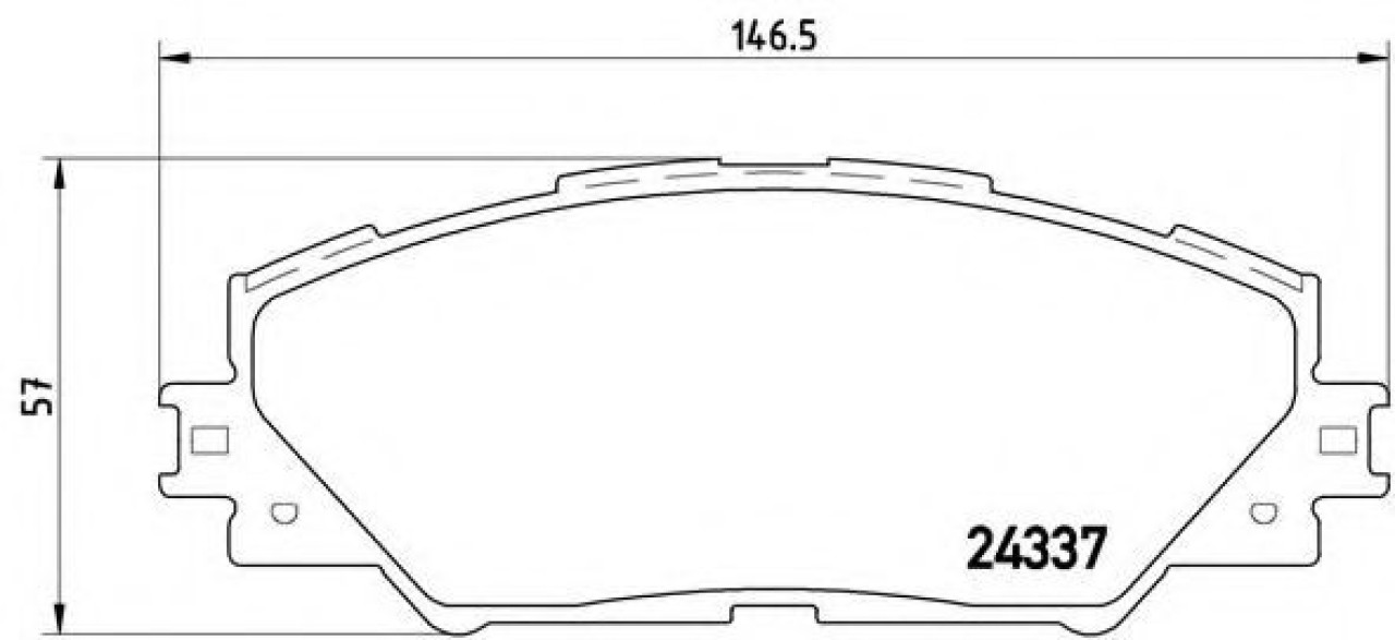 Set placute frana,frana disc TOYOTA RAV 4 IV (WWA4, AVA4, ZSA4, ALA4) (2012 - 2016) BREMBO P 83 071 piesa NOUA