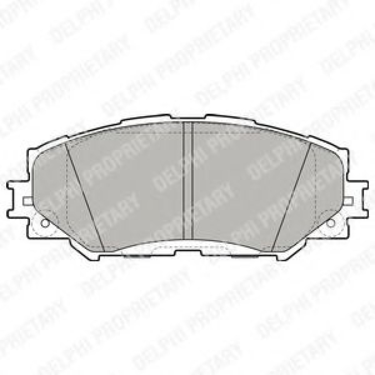 Set placute frana,frana disc TOYOTA RAV 4 IV (WWA4, AVA4, ZSA4, ALA4) (2012 - 2016) DELPHI LP2002 piesa NOUA