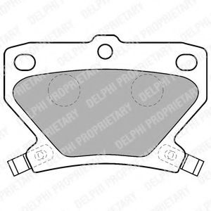 Set placute frana,frana disc TOYOTA YARIS (P1) (1999 - 2005) DELPHI LP1513 piesa NOUA