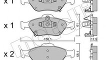 Set placute frana,frana disc TOYOTA YARIS (P13) (2...