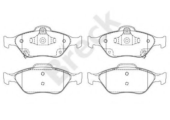 Set placute frana,frana disc TOYOTA YARIS (P13) (2010 - 2016) Break 24022 00 702 10 piesa NOUA