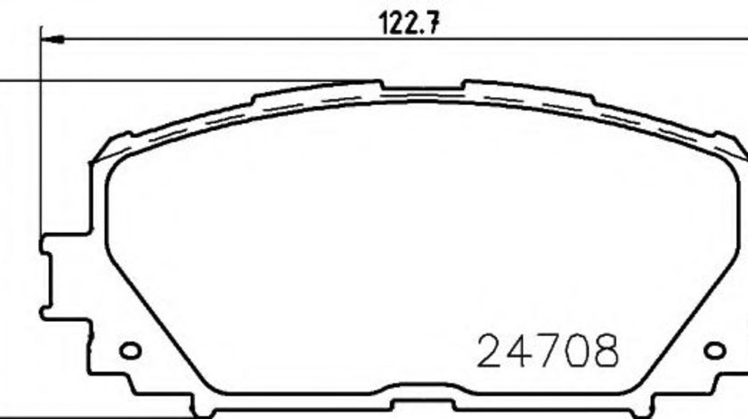 Set placute frana,frana disc TOYOTA YARIS (P13) (2010 - 2016) HELLA PAGID 8DB 355 013-901 piesa NOUA