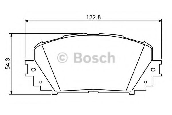 Set placute frana,frana disc TOYOTA YARIS (P9) (2005 - 2013) BOSCH 0 986 494 196 piesa NOUA