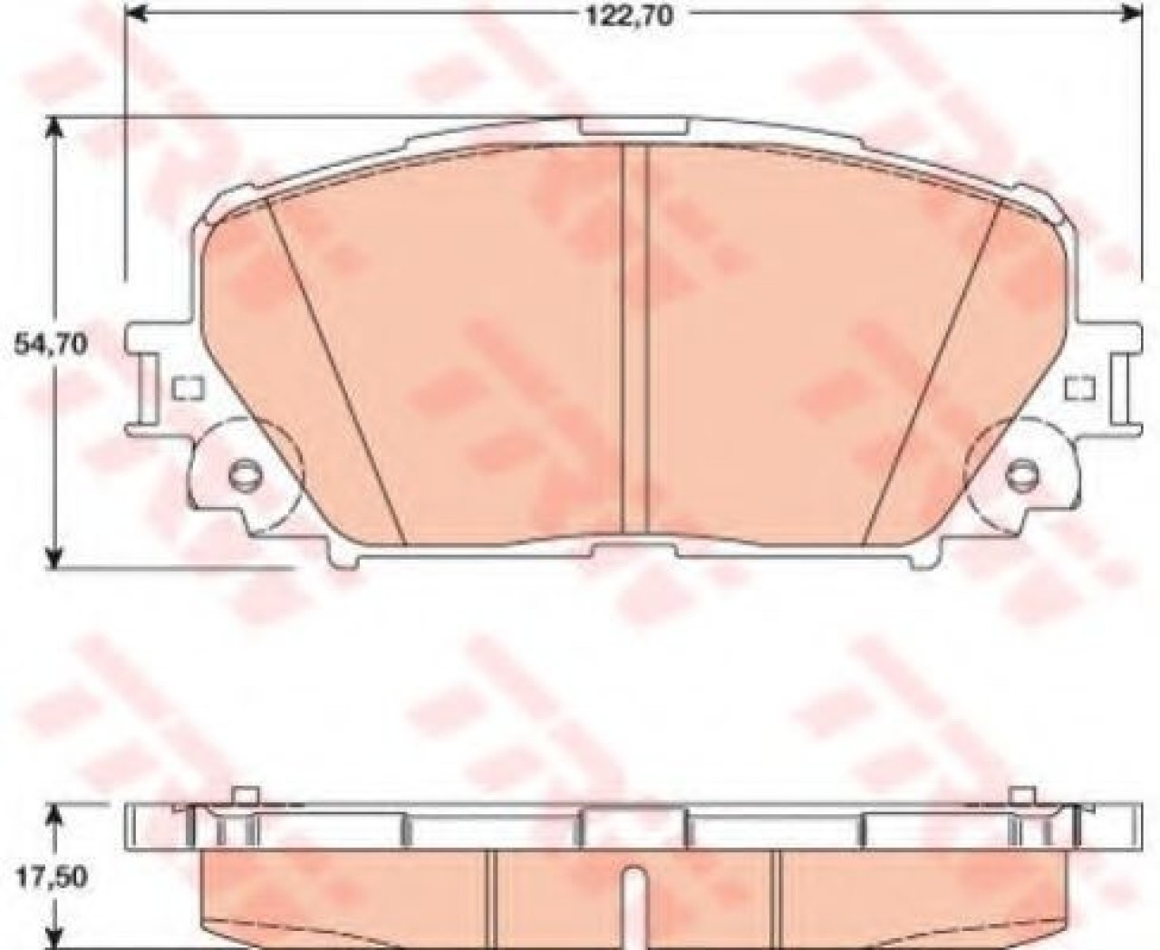 Set placute frana,frana disc TOYOTA YARIS (P9) (2005 - 2013) TRW GDB3460 piesa NOUA