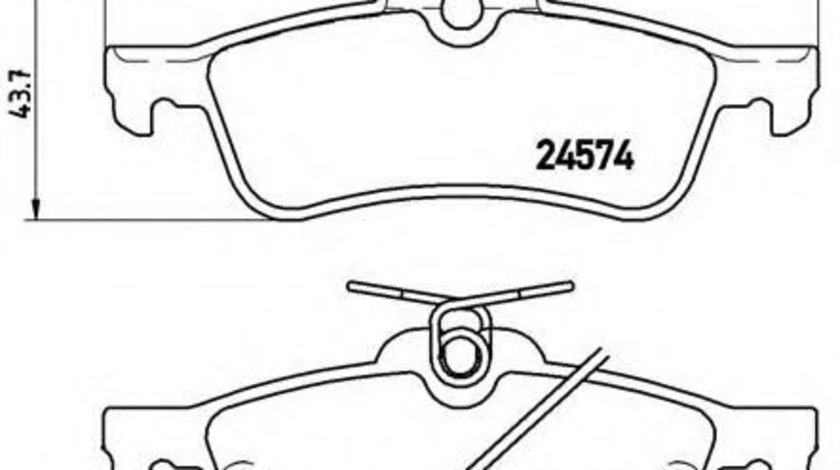 Set placute frana,frana disc TOYOTA YARIS (P9) (2005 - 2013) BREMBO P 83 087 piesa NOUA