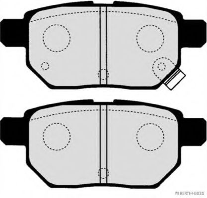Set placute frana,frana disc TOYOTA YARIS (P9) (2005 - 2013) HERTH+BUSS JAKOPARTS J3612033 piesa NOUA