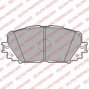 Set placute frana,frana disc TOYOTA YARIS (P9) (2005 - 2013) DELPHI LP2123 piesa NOUA