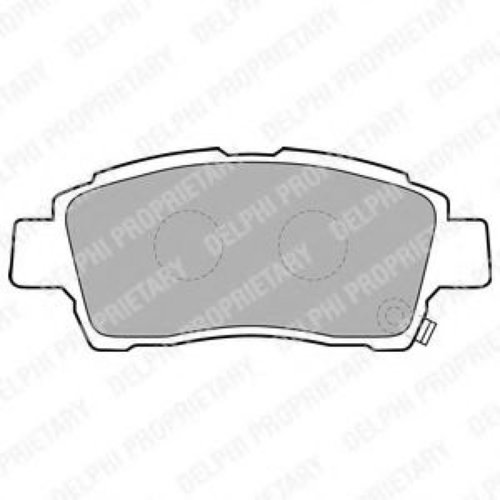 Set placute frana,frana disc TOYOTA YARIS VERSO (NLP2, NCP2) (1999 - 2005) DELPHI LP1414 piesa NOUA