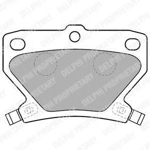 Set placute frana,frana disc TOYOTA YARIS VERSO (NLP2, NCP2) (1999 - 2005) DELPHI LP1513 piesa NOUA