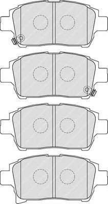 Set placute frana,frana disc TOYOTA YARIS VERSO (NLP2, NCP2) (1999 - 2005) FERODO FDB1985 piesa NOUA