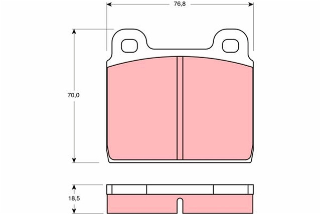Set Placute Frana,frana Disc Trw Skoda GDB407